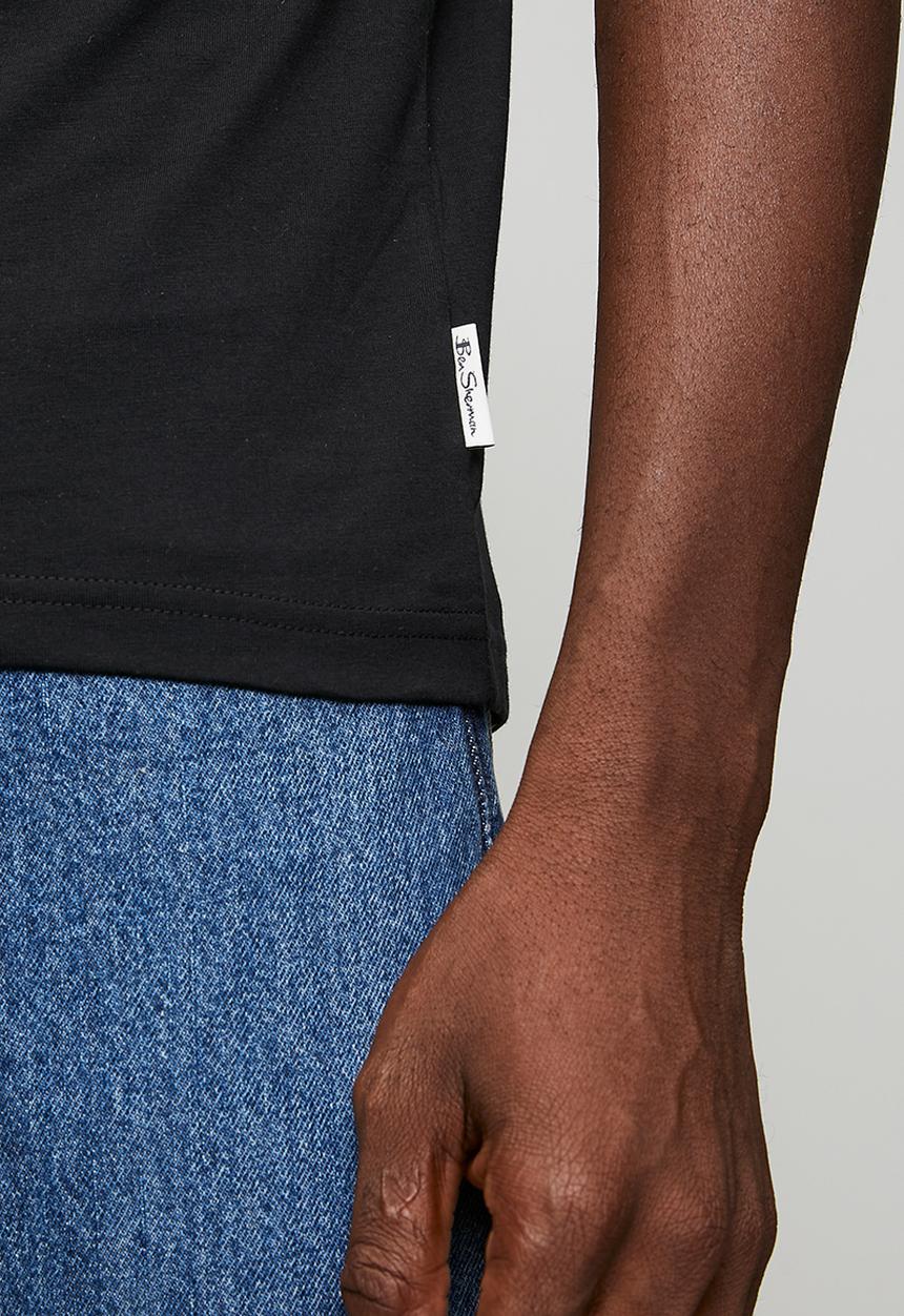 Ben Sherman - Festival Pass Tee Shirt - Black