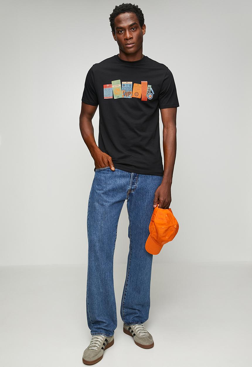 Ben Sherman - Festival Pass Tee Shirt - Black