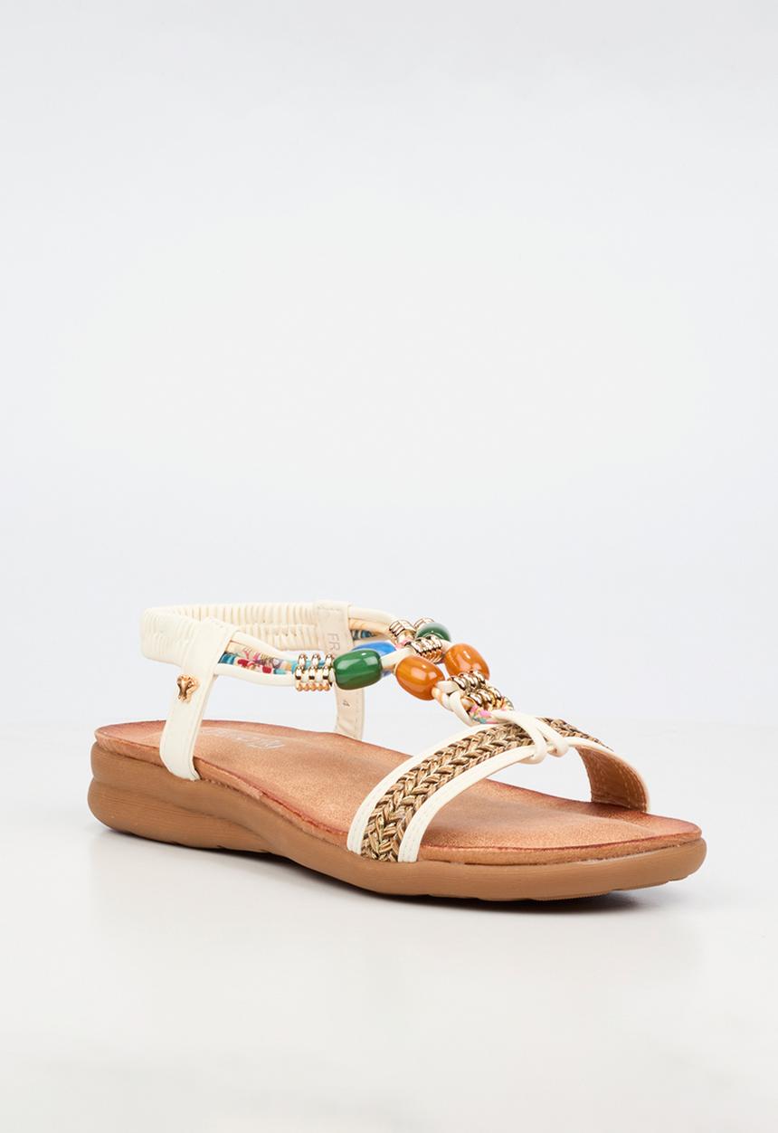Butterfly Feet - Frani 1 slingback sandal - white