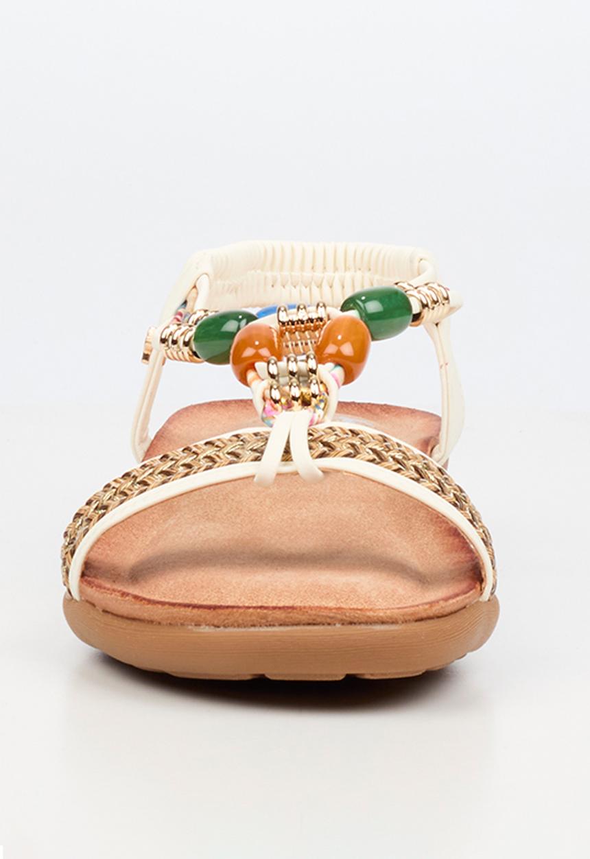 Butterfly Feet - Frani 1 slingback sandal - white