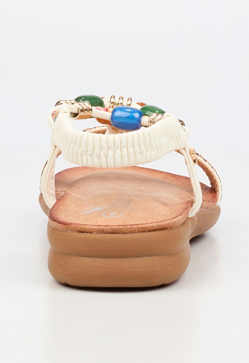 Butterfly Feet - Frani 1 slingback sandal - white