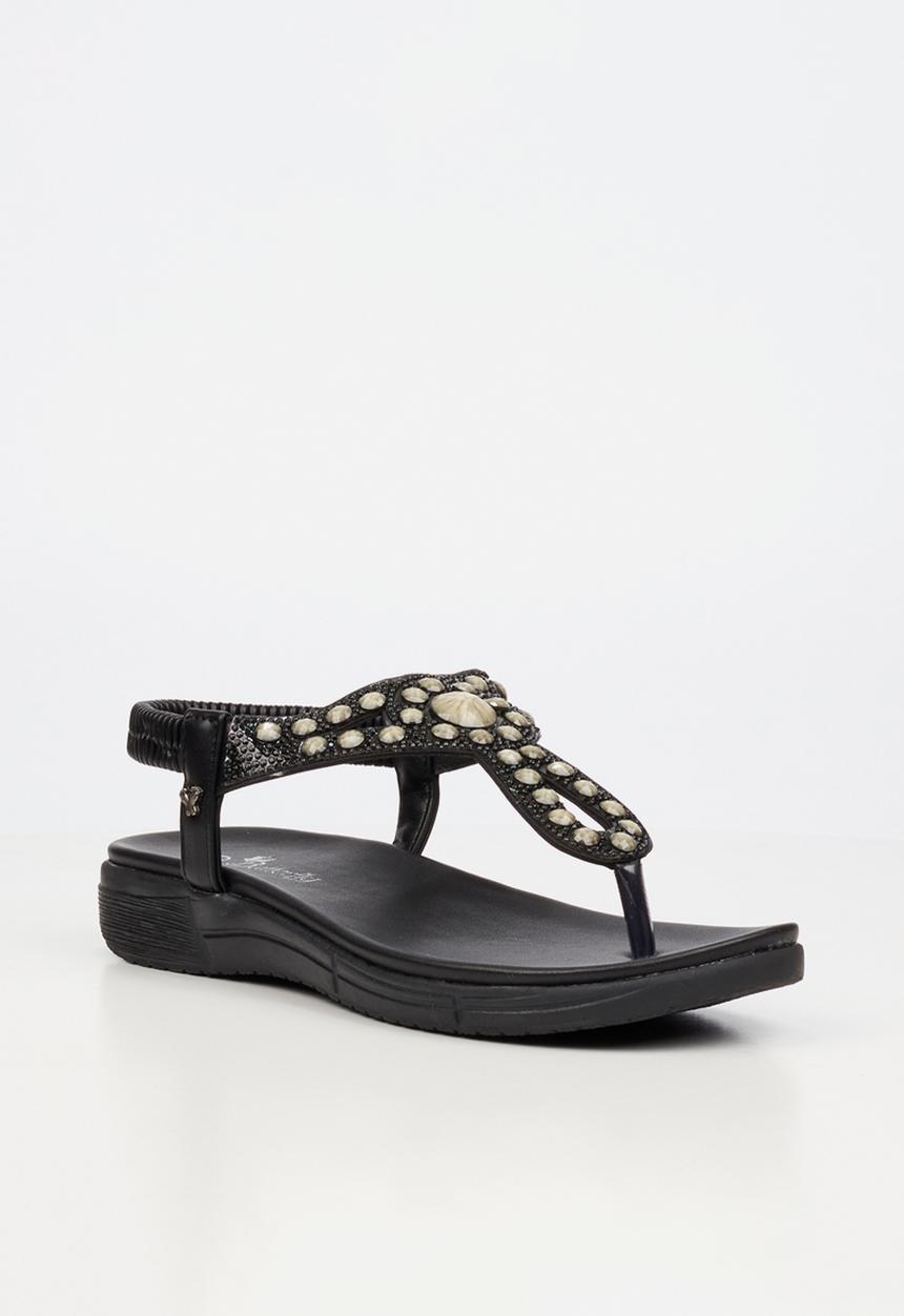 Butterfly Feet - Mylee 1 t-bar sandal - black