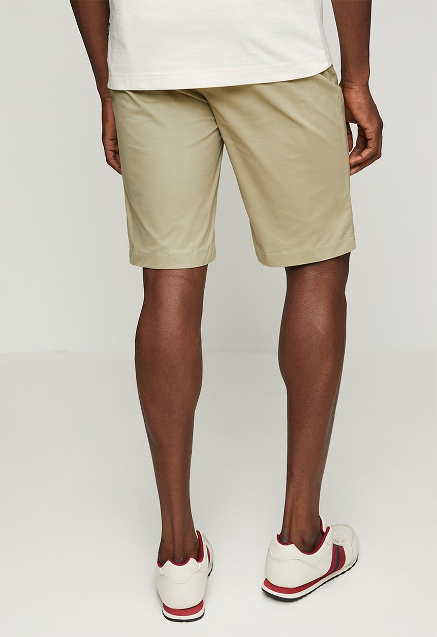 POLO - MENS ESSENTIAL COTTON CHINO SHORTS - Green