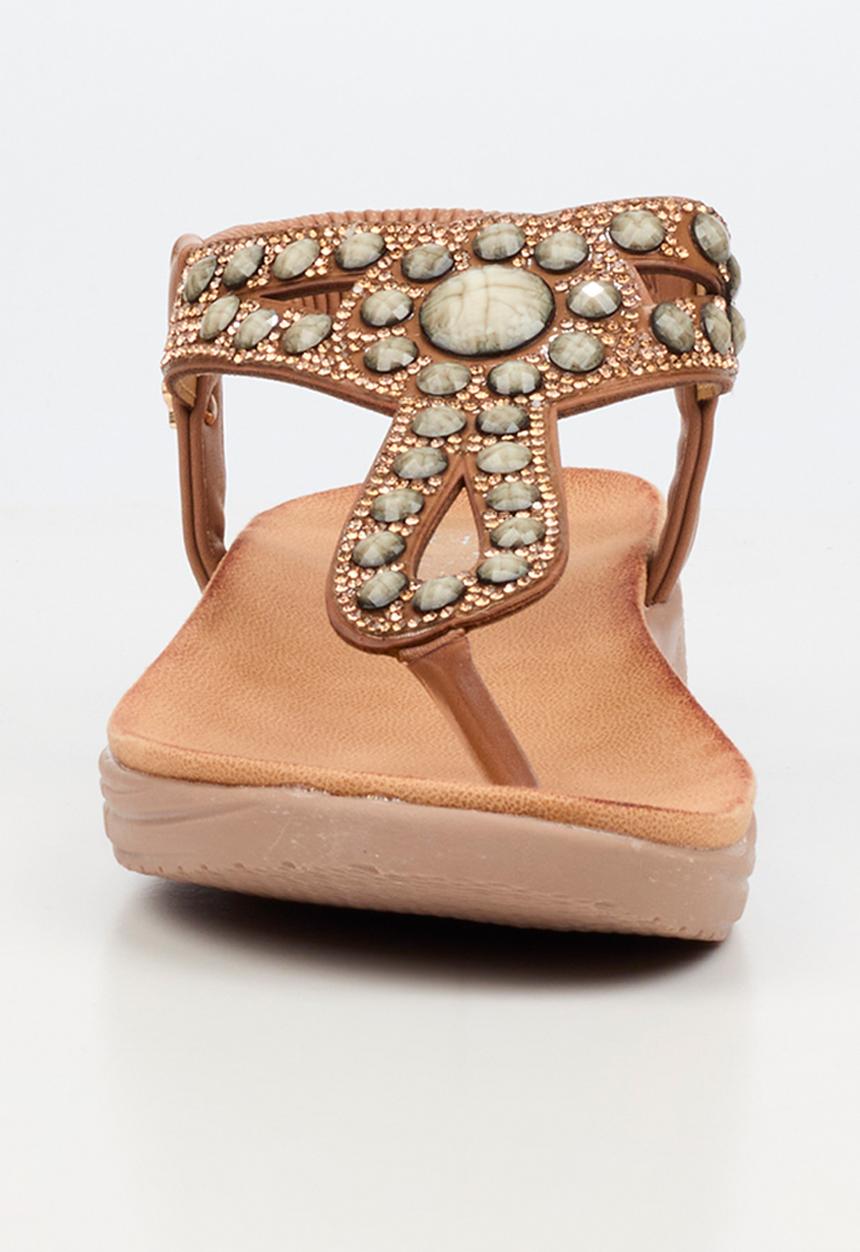 Butterfly Feet - Mylee 1 t-bar sandal - taupe
