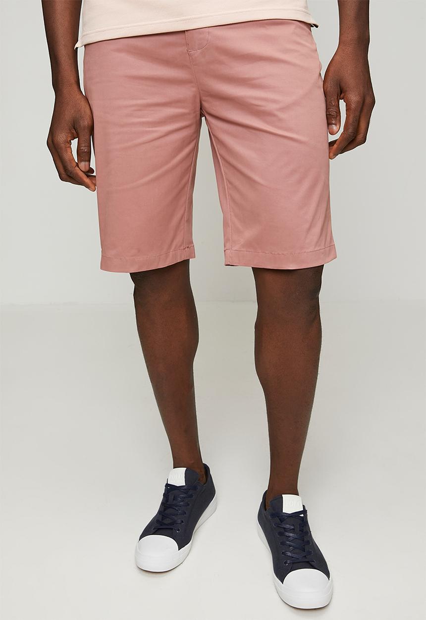 POLO - MENS ESSENTIAL COTTON CHINO SHORTS - Pink