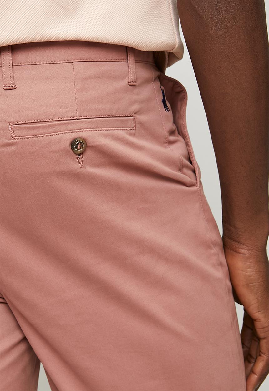 POLO - MENS ESSENTIAL COTTON CHINO SHORTS - Pink