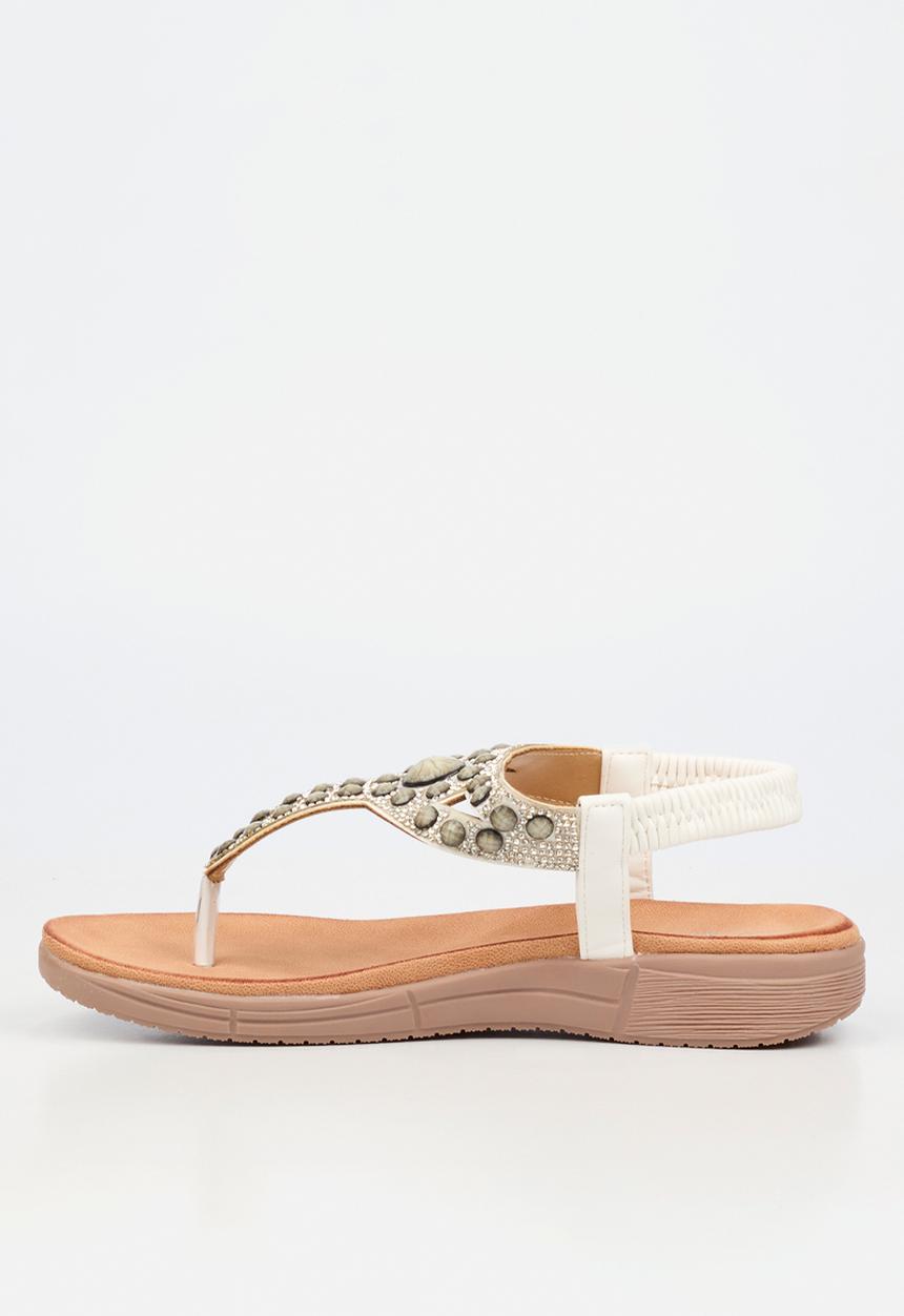 Butterfly Feet - Mylee 1 t-bar sandal - white