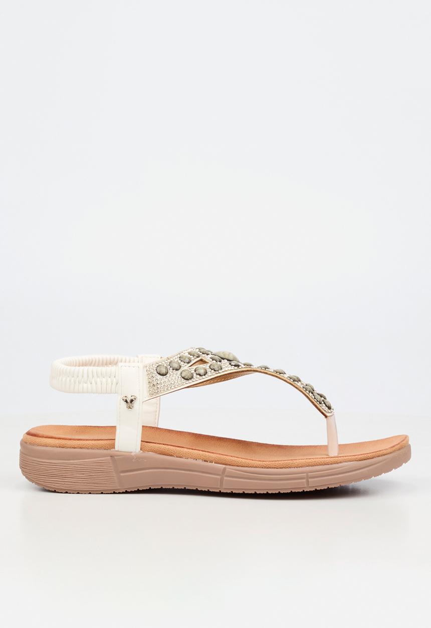Butterfly Feet - Mylee 1 t-bar sandal - white