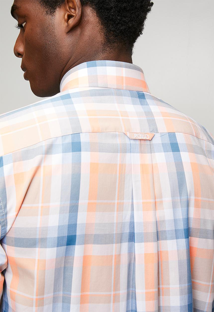 POLO - MENS SS CHECK SHIRT - Multi