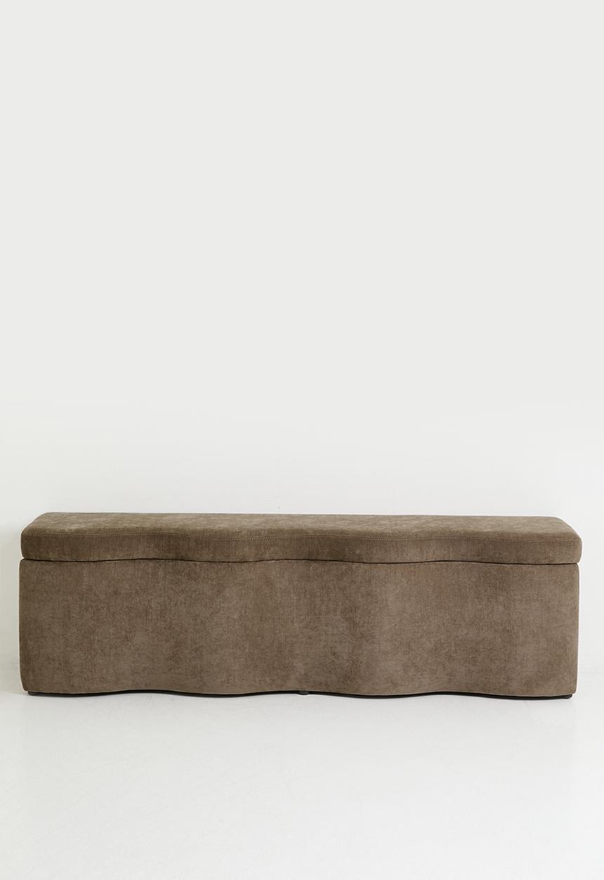 Sixth Floor - Puro Storage Ottoman - Latte