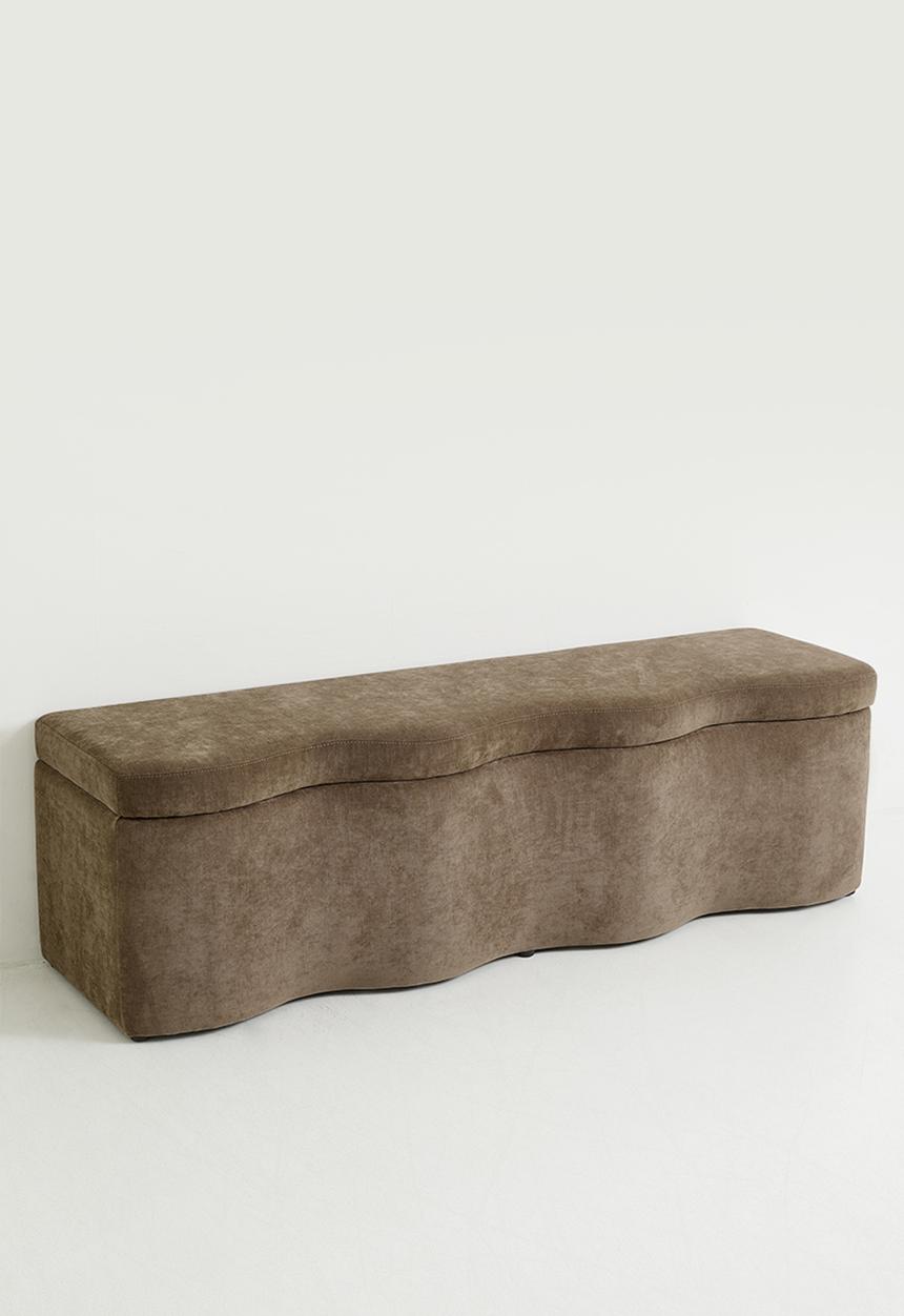 Sixth Floor - Puro Storage Ottoman - Latte