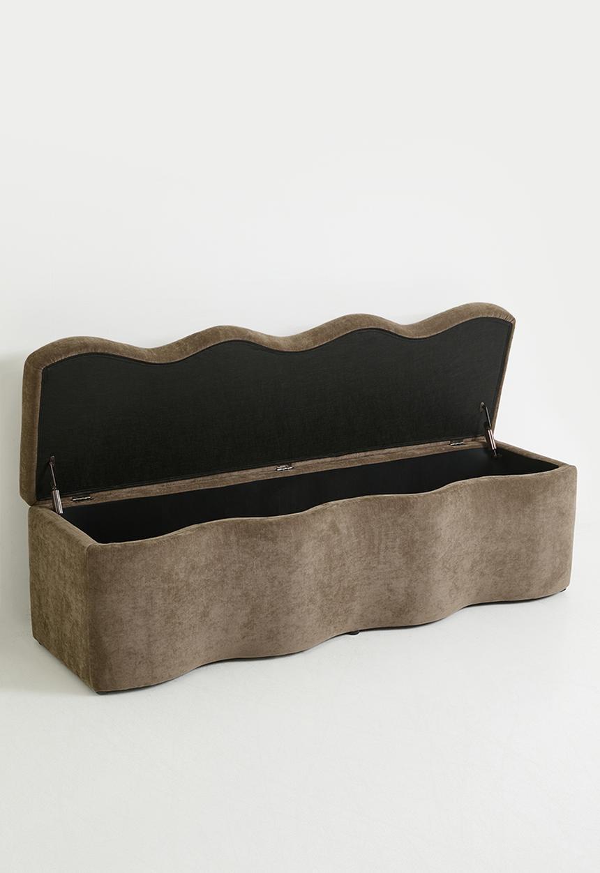 Sixth Floor - Puro Storage Ottoman - Latte