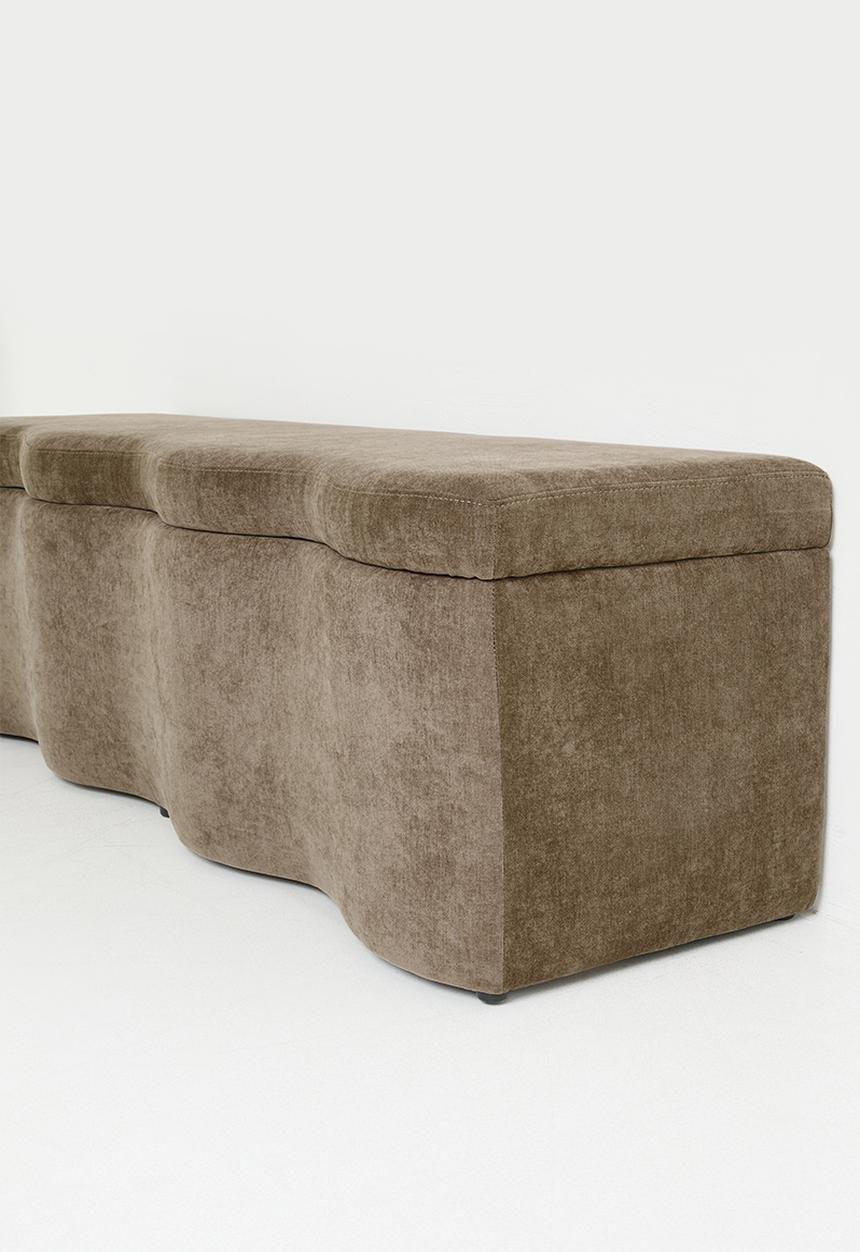 Sixth Floor - Puro Storage Ottoman - Latte