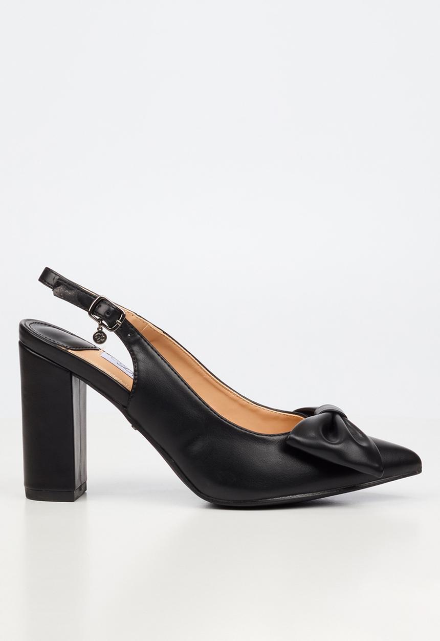 Miss Black - Narissa 1 bow slingback heel - black