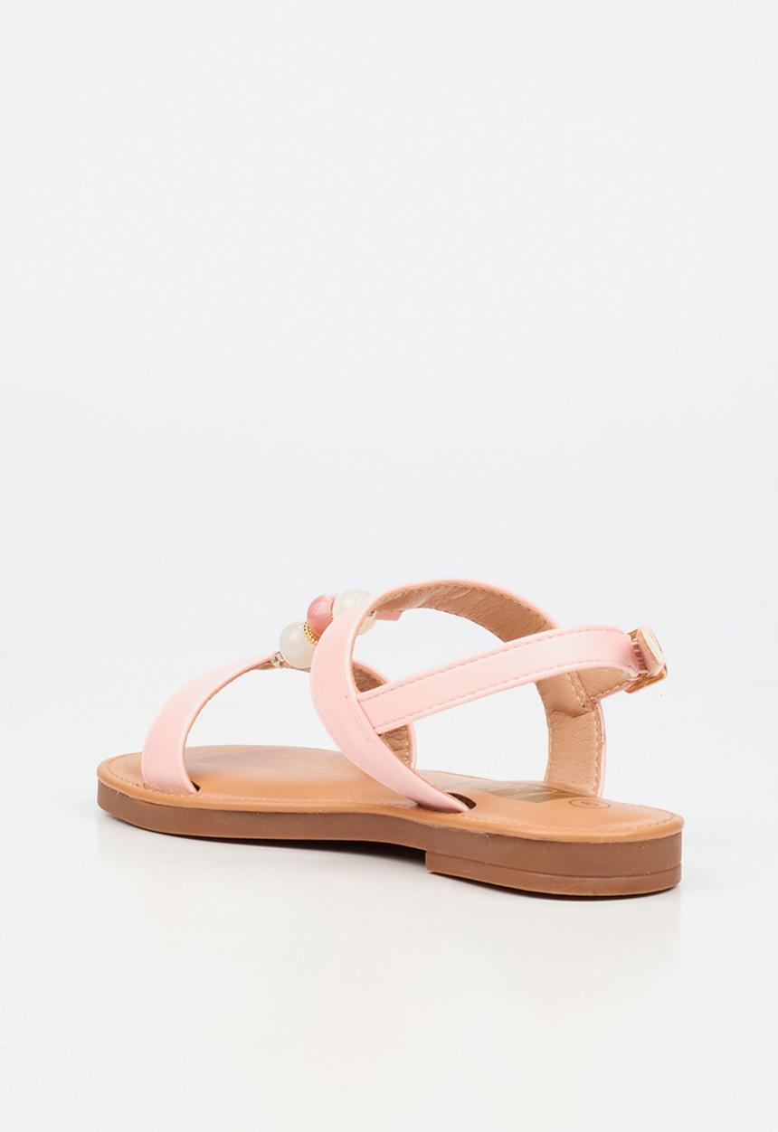 Little Miss Black - Heavenly 2 Beaded Sandal - Pink