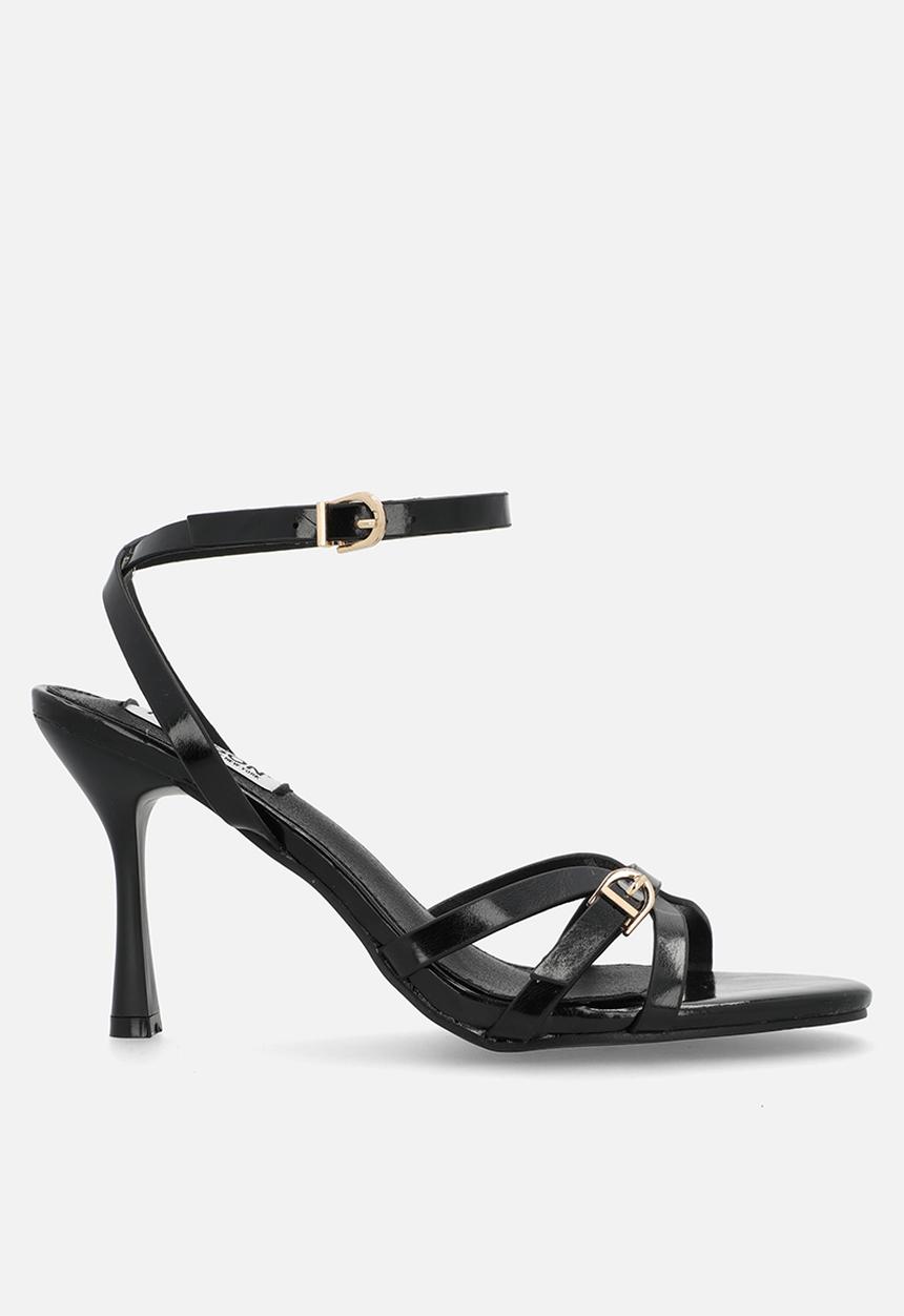 Madison® - Faith open toe ankle strap - black