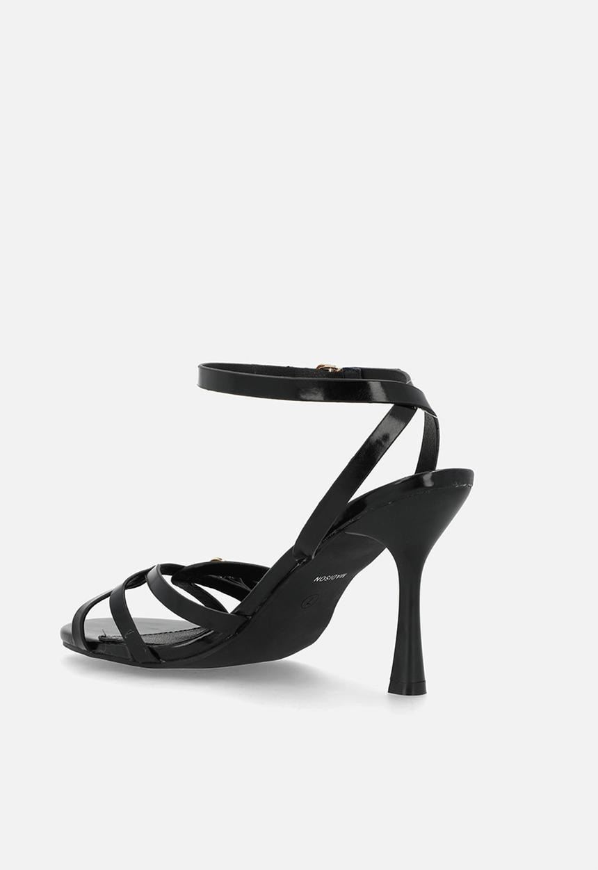 Madison® - Faith open toe ankle strap - black