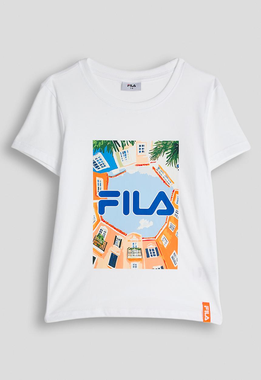 FILA - Dune T-Shirt (Drop Shoulder Boxy) - White