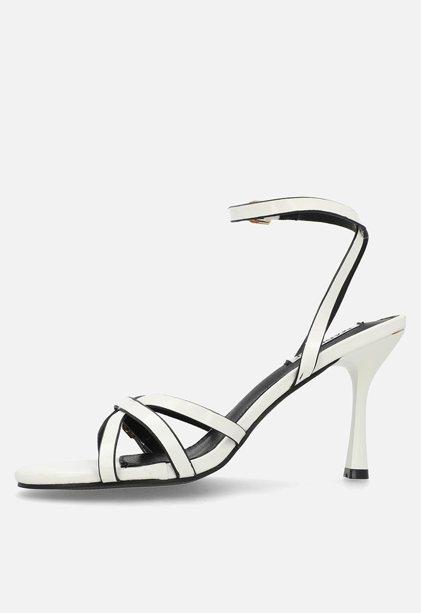Madison® - Faith open toe ankle strap - white