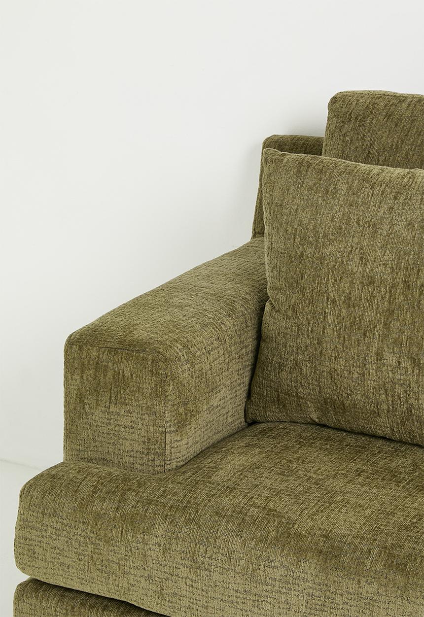 Sixth Floor - Aurora 3 Seater Sofa - Olive