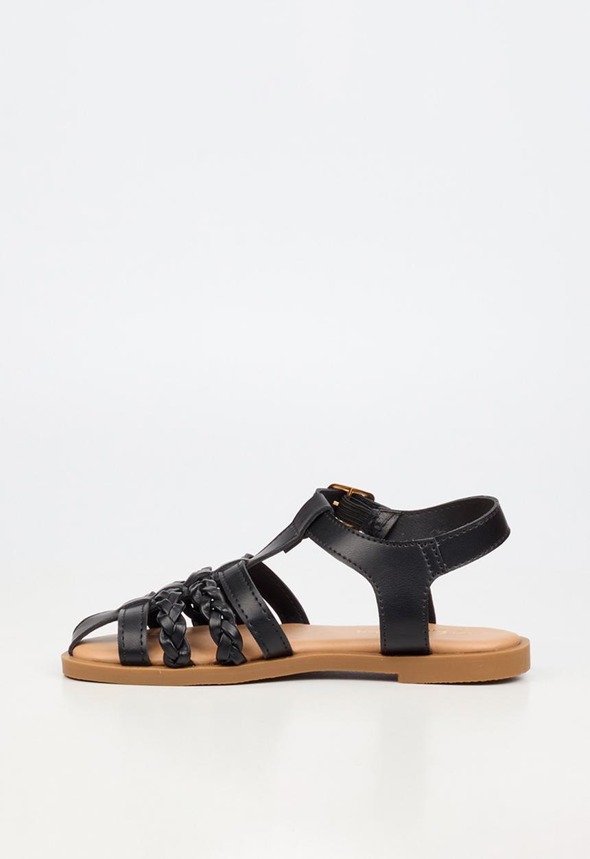 Flutterby - Lillie 3 girls sandal - black