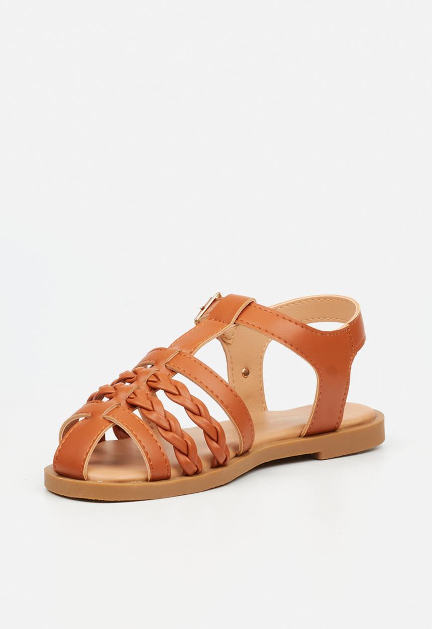 Flutterby - Lillie 3 girls sandal - tan
