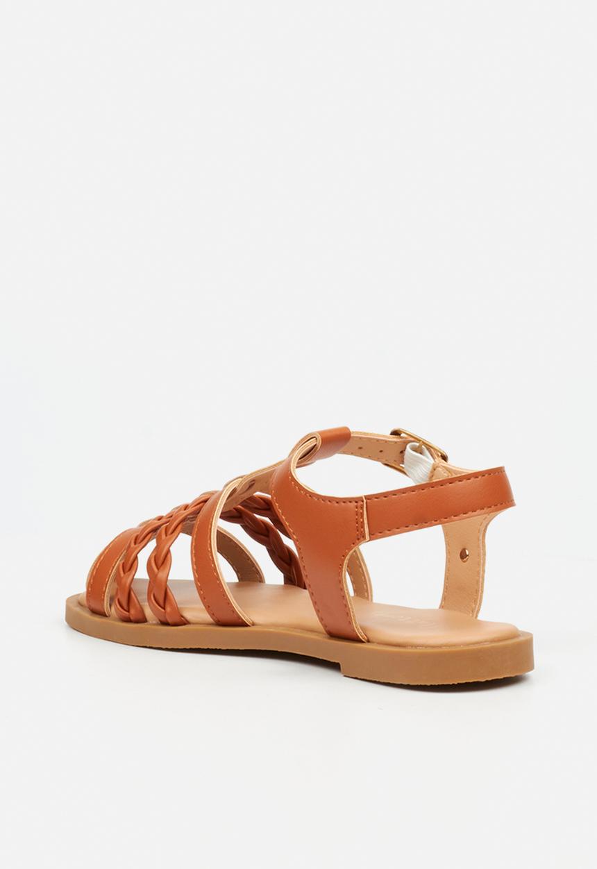 Flutterby - Lillie 3 girls sandal - tan