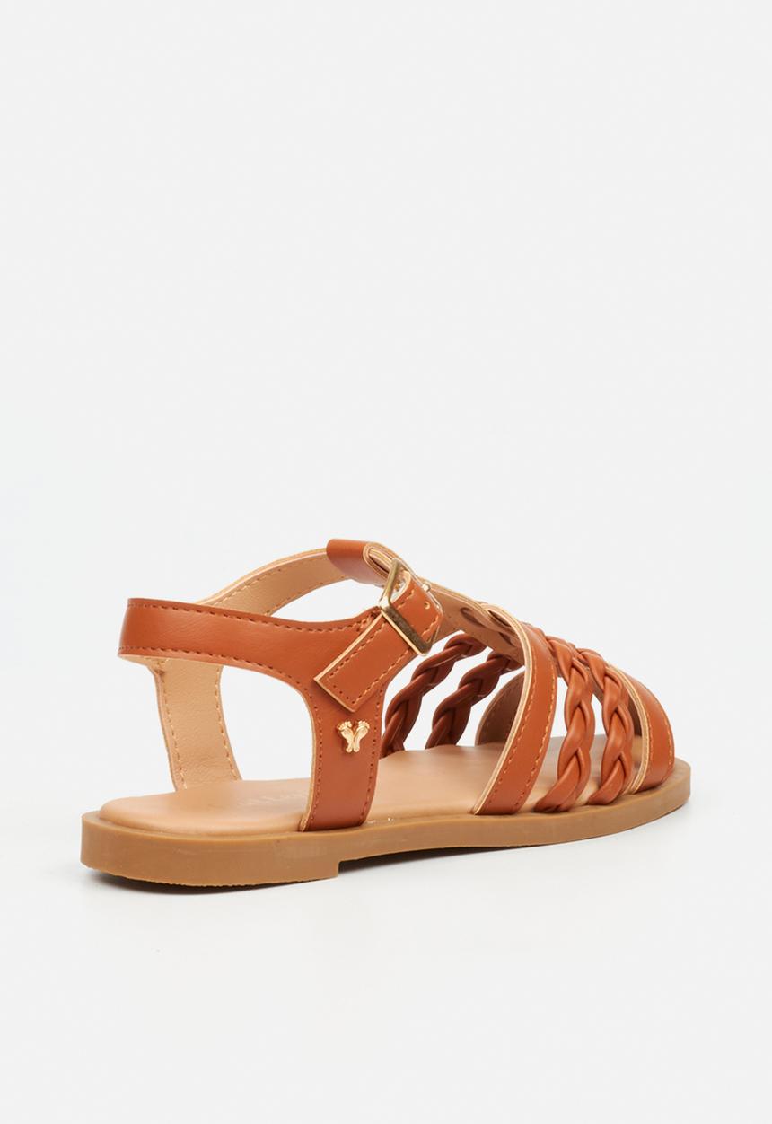 Flutterby - Lillie 3 girls sandal - tan