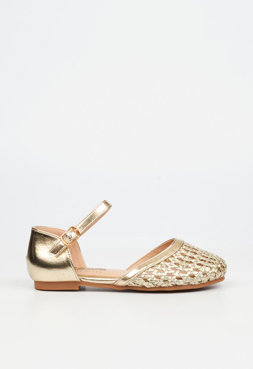 Little Miss Black - Lovely 2 Macrame Pump - Champagne