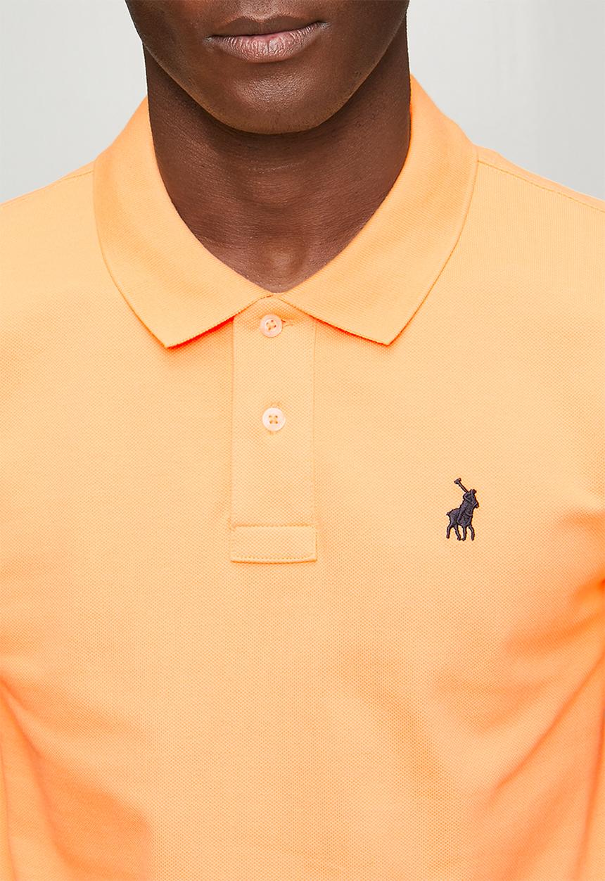 POLO - Mens essential pique ss golfer - orange