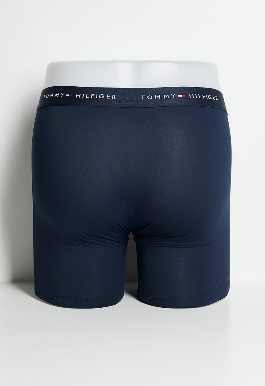 Tommy Hilfiger - 3P LONG BOXER BRIEF, 0UK-Ant Slv/Jwl Blu/Ptch Blu