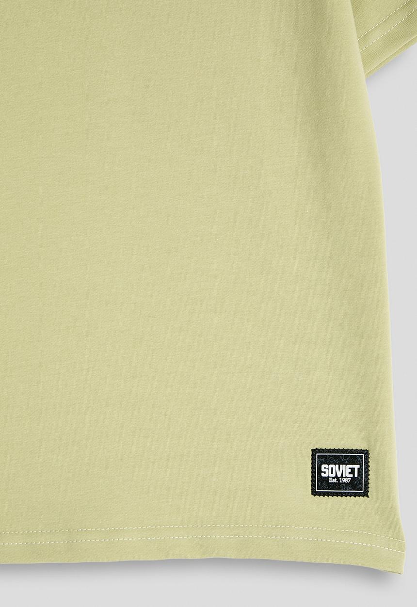 SOVIET - Boys S/Slv V-Neck Tee - Lt Sage