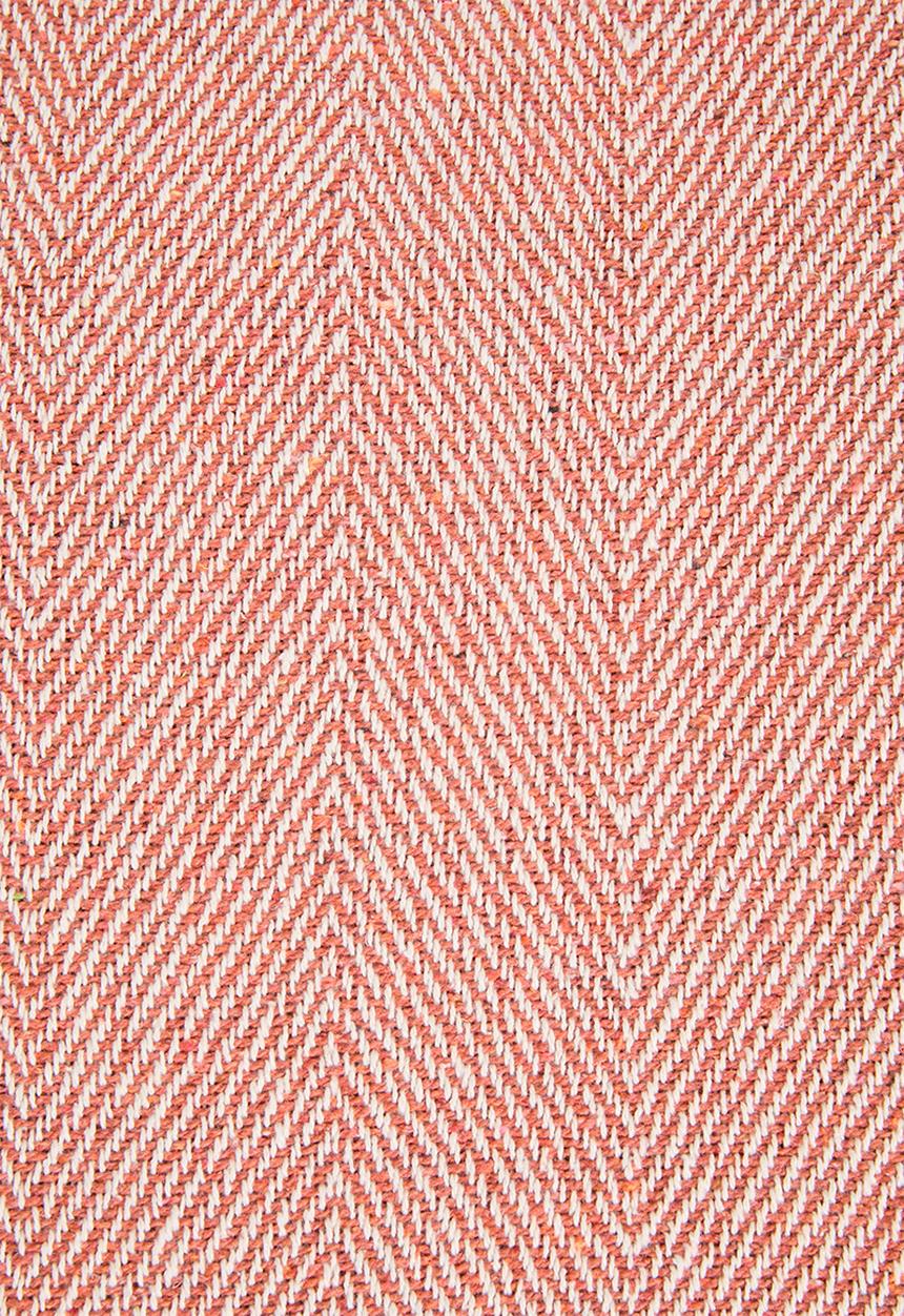 Sixth Floor - Chevron Cotton Throw - Rust