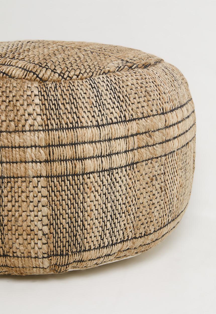Sixth Floor - Nala Jute Ottoman - Natural