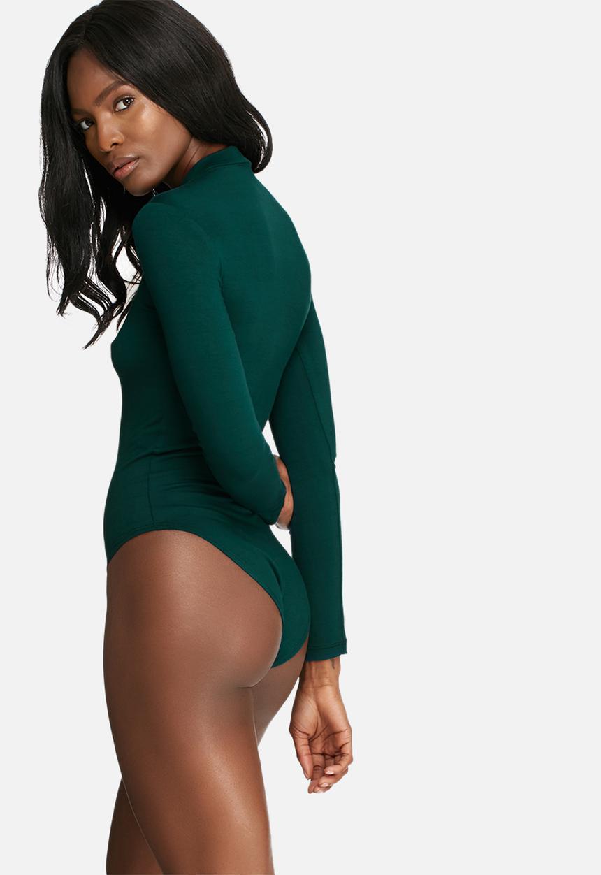 dailyfriday - Keyhole turtle neck bodysuit