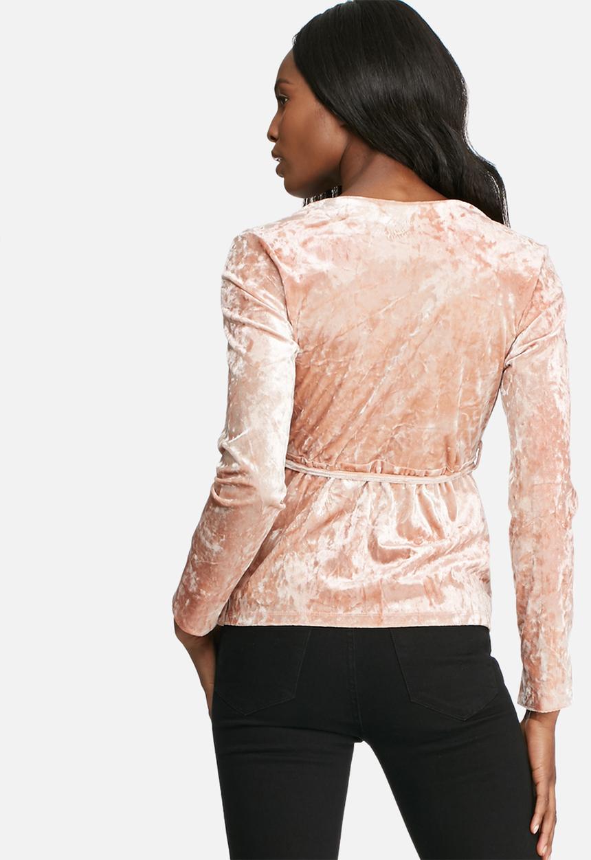dailyfriday - Velvet wrap blouse