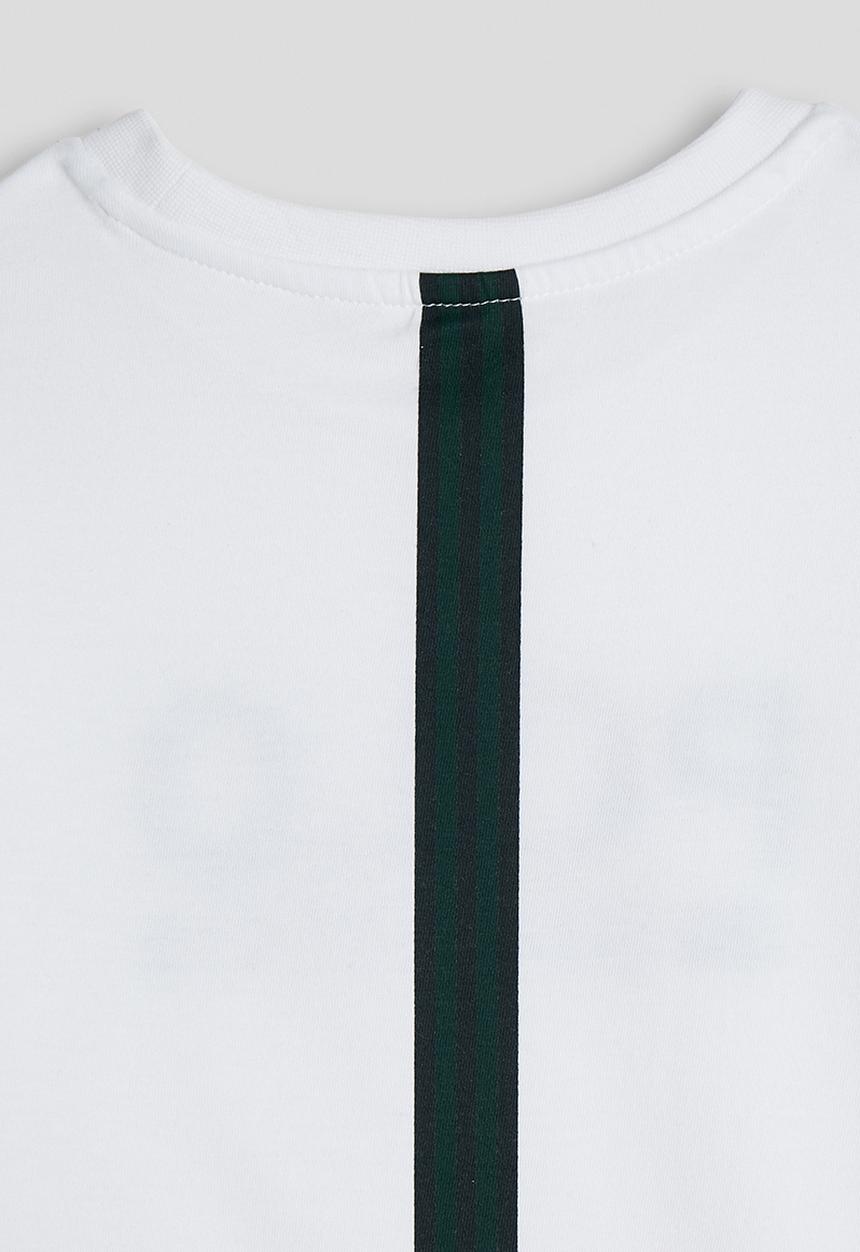 POLO - Boys Bongani Sport Printed Ss Tee - White
