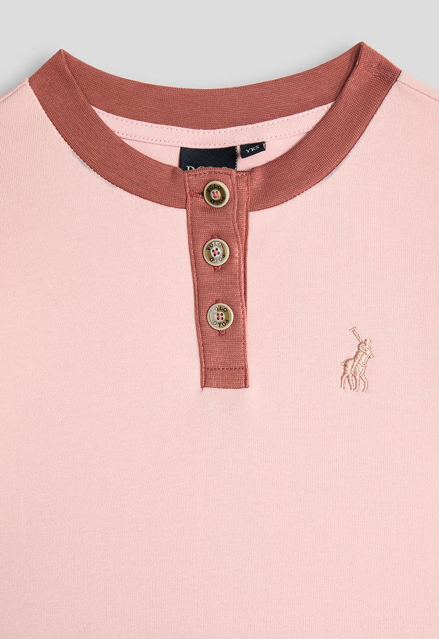 POLO - Girls Danica Flared Ms Dress - Pink