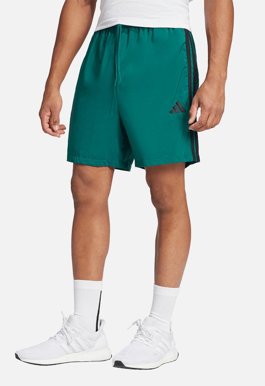 adidas Performance -  Essentials 3-Stripes Chelsea Shorts - Collegiate Green / Black