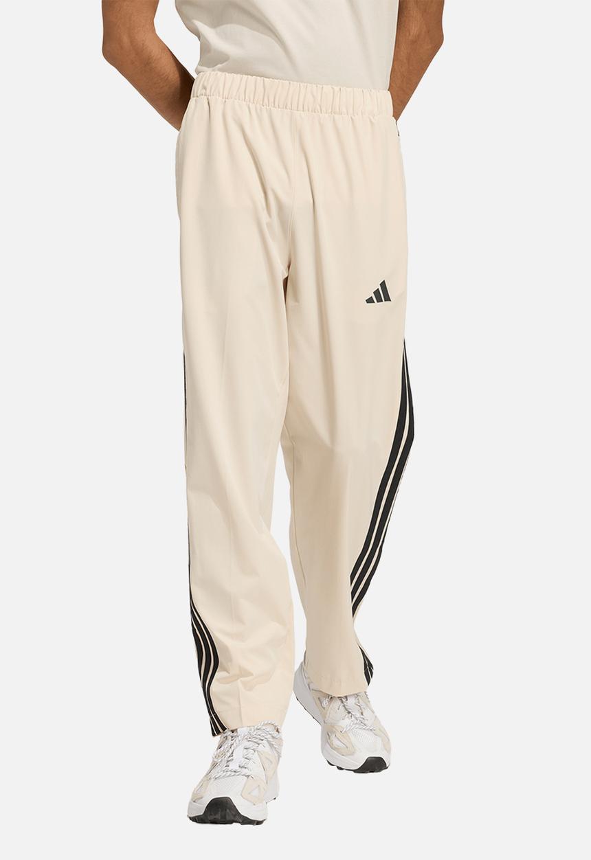 adidas Performance -  3-Stripes Woven Snap Trackpants - Cream