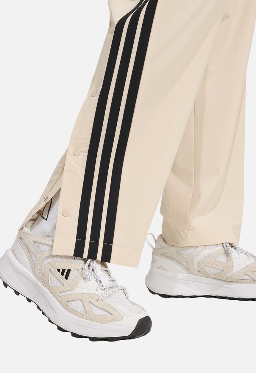 adidas Performance -  3-Stripes Woven Snap Trackpants - Cream