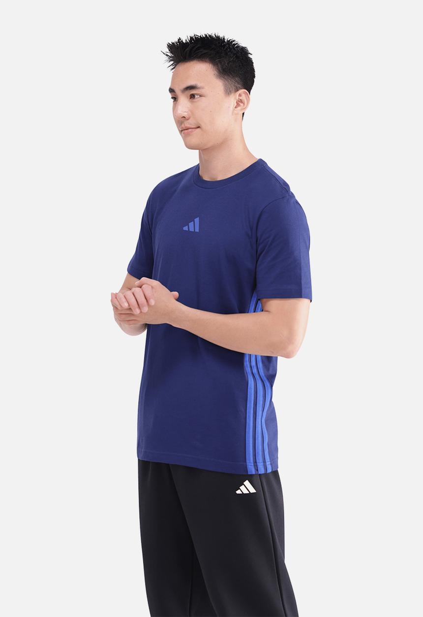 adidas Performance - 3-Stripe SJ Tee  - dark blue/team royal blue