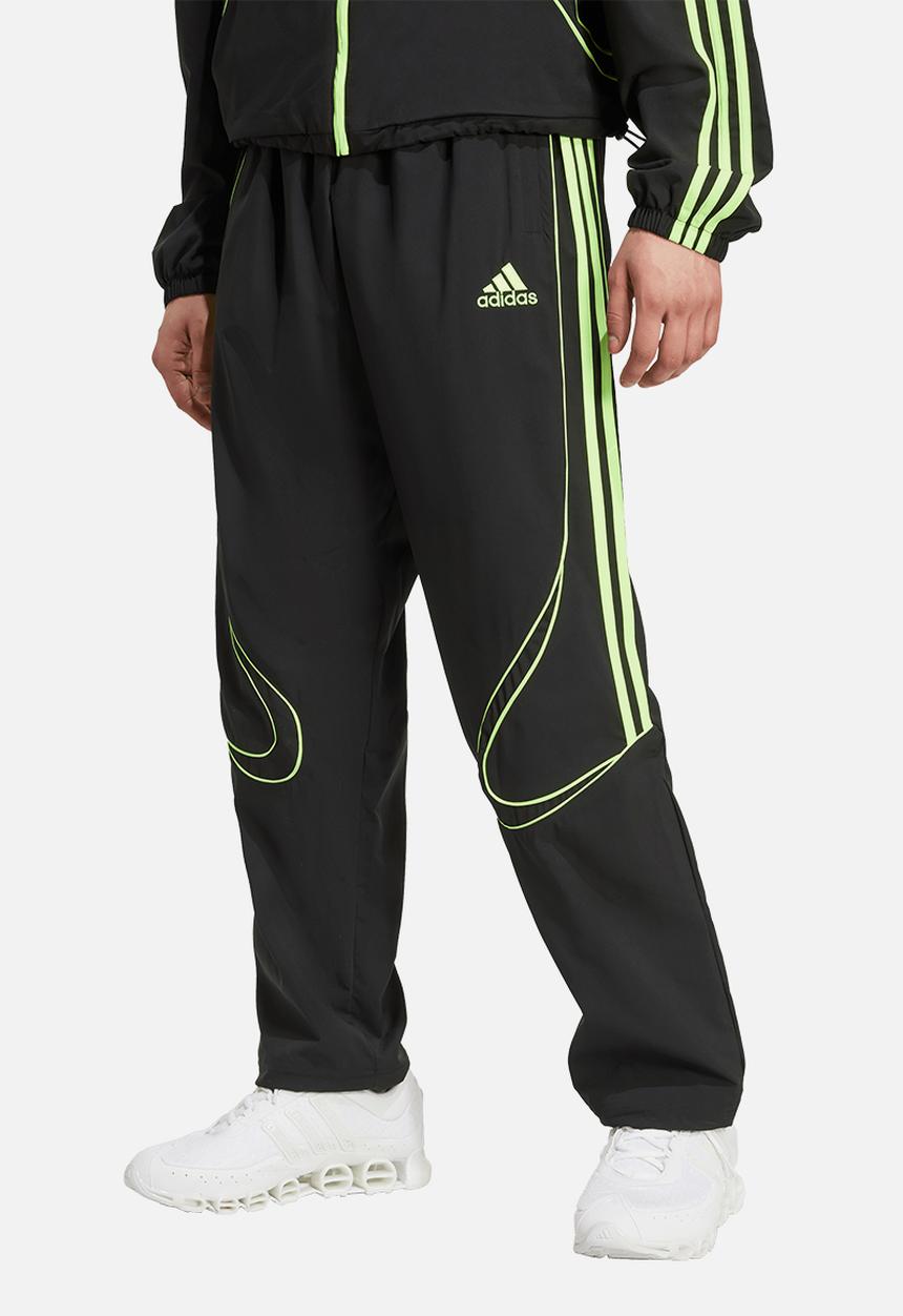 adidas Performance -  Teamgeist Adicolor Track Pants - Black / Signal Green