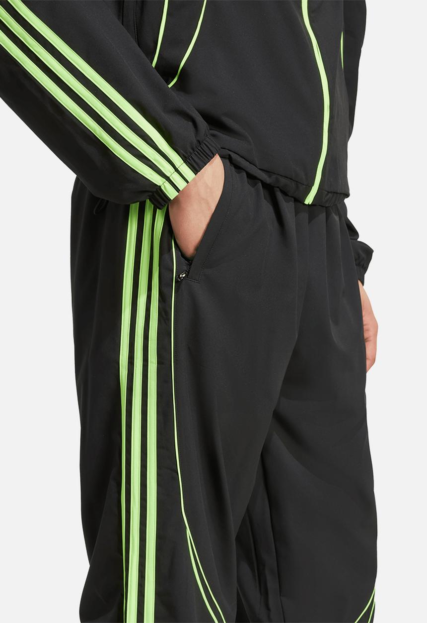 adidas Performance -  Teamgeist Adicolor Track Pants - Black / Signal Green