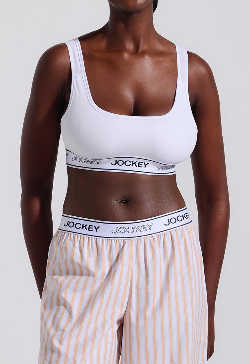 Jockey - Monochrome crop top - white