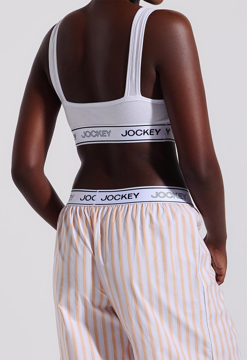 Jockey - Monochrome crop top - white