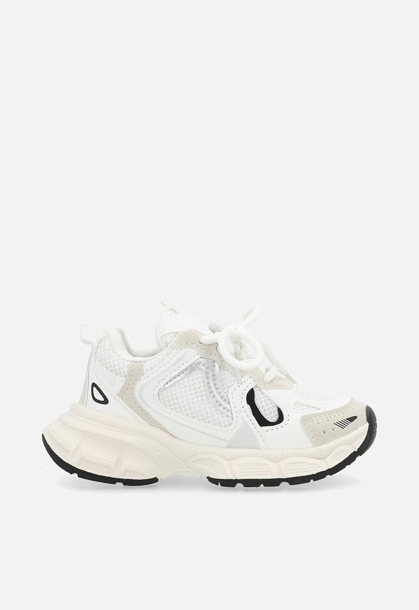 Pop Candy - Vintage-style chunky sole sneakers - white