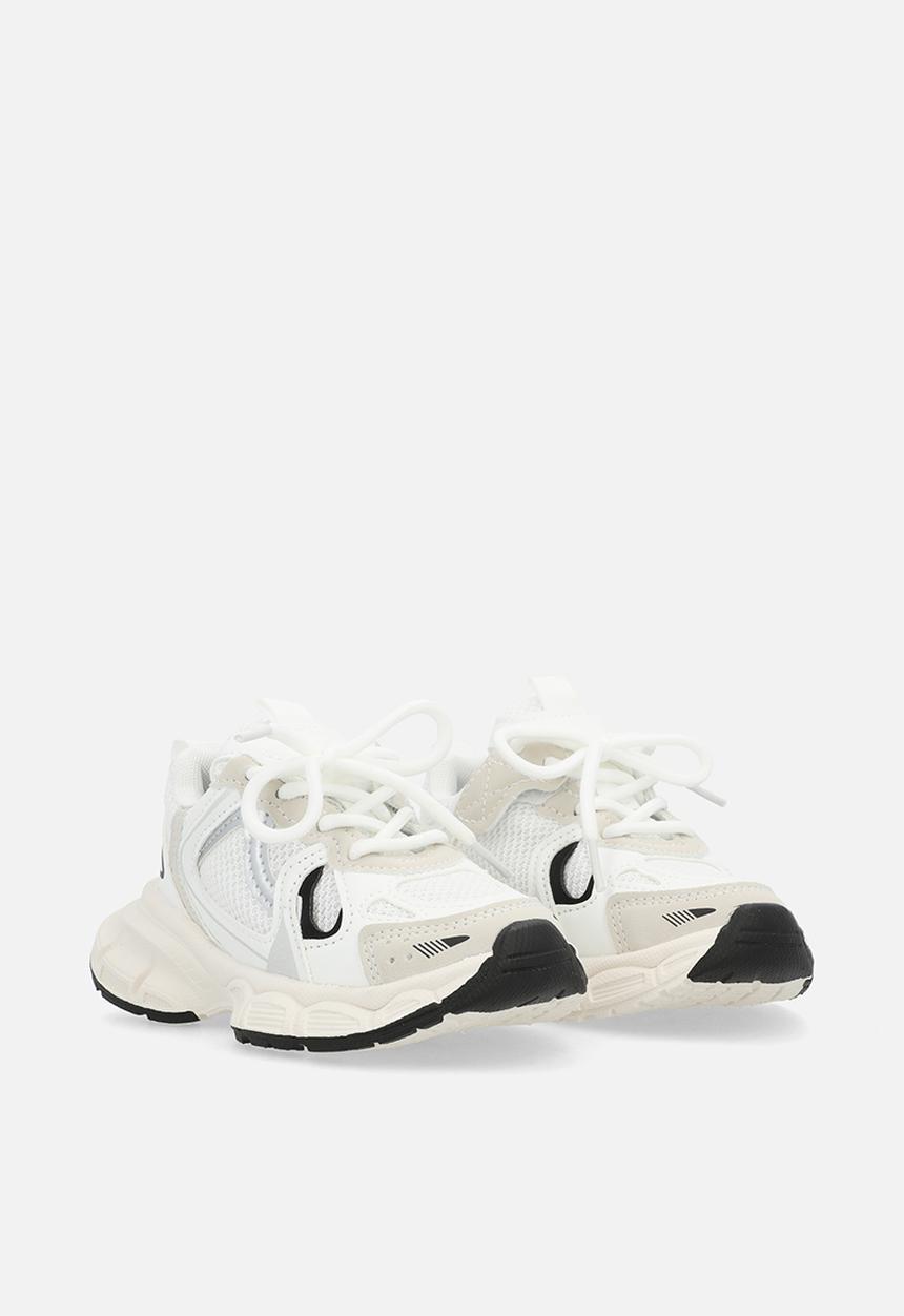 Pop Candy - Vintage-style chunky sole sneakers - white