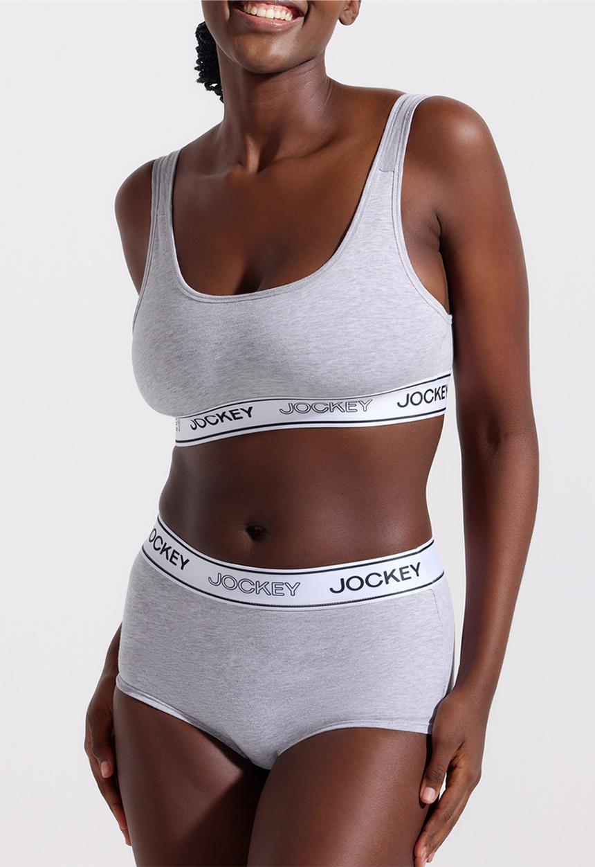 Jockey - Monochrome crop top - grey
