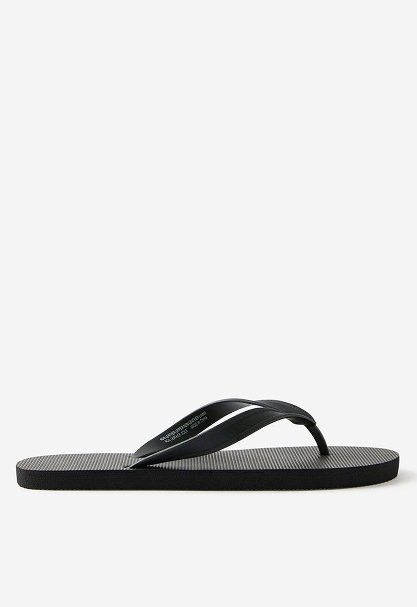 Cotton On - FLIP FLOP - BLACK/TEXTURE